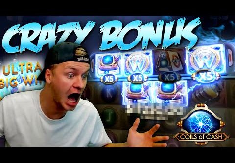 CRAZY BONUS ON COILS OF CASH SLOT! (BIG WIN)