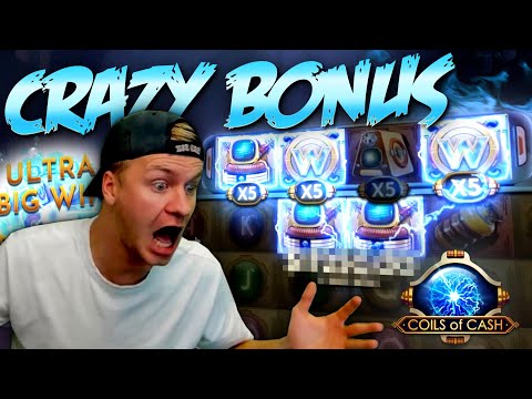 CRAZY BONUS ON COILS OF CASH SLOT! (BIG WIN)