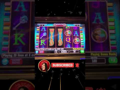 RECORD BREAKING JACKPOT on DIAMOND QUEEN SLOT MACHINE #CASINO #SHORTS (part 2)