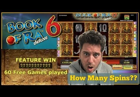 BOOK OF RA MEGA BIG WIN!! How Many Re Triggers??