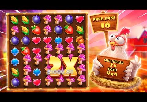 My BIGGEST Chicken Drop WIN EVER! *NEW SLOT*