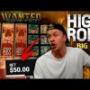 HIGH STAKES BIG WIN ON WANTED DEAD OR A WILD SLOT! 🔥