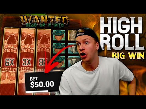 HIGH STAKES BIG WIN ON WANTED DEAD OR A WILD SLOT! 🔥