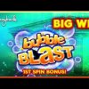 1ST SPIN BONUS! Bubble Blast Spells N Whistles Slot – HUGE WIN RUMBLE!