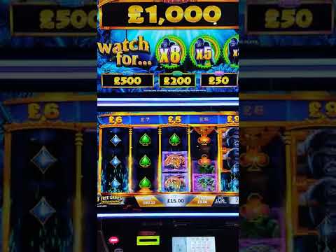 Free Spins with Big Multipliers – Mega Win on the Majestic Gorilla Slot #shorts