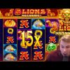 MY LARGEST 5 LIONS SLOT BONUS WIN EVER!