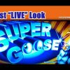 Super Goose Slot – BIG WIN! – First “LIVE” Look – MAX BET! – LIVE PLAY! Slot Machine Bonus