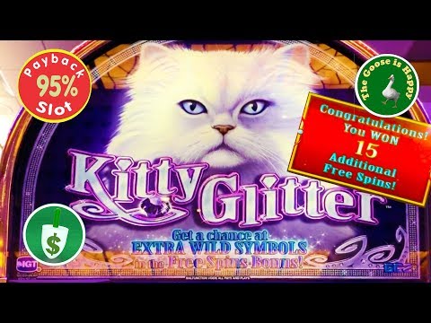 😄 Kitty Glitter 95% payback slot machine, Bonus Retrigger, Big Win