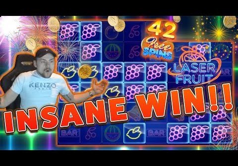 MASSIVE WIN!! Laser Fruit BIG WIN – HUGE WIN on Online Casino from Casinodady