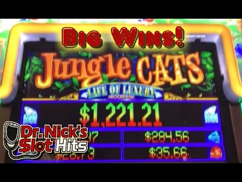 **BIG WIN!!!/Bonuses!!!** Jungle Cats/Life of Luxury Slot Machines