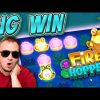 BIG WIN on Fire Hopper Bonus