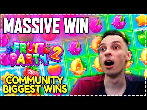 MASSIVE WINS 🔥 FRUIT PARTY 2 Slot! COMMUNITY BIGGEST WINS #4
