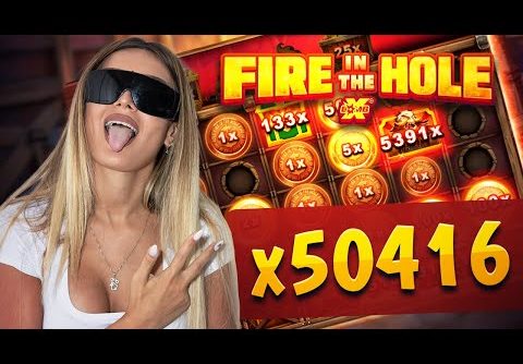 FIRE IN THE HOLE RECORD WIN X50416 – €10000 ON THE BALANCE!