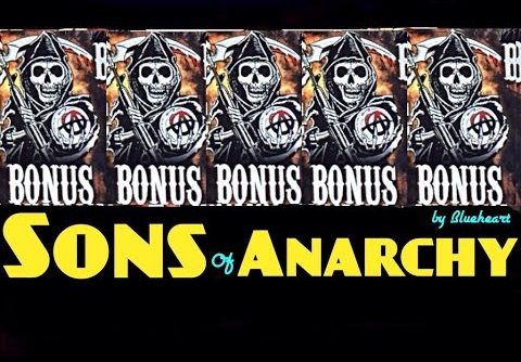 ** 5 BONUS SYMBOL** SONS OF ANARCHY slot machine Max bet HUGE WIN!