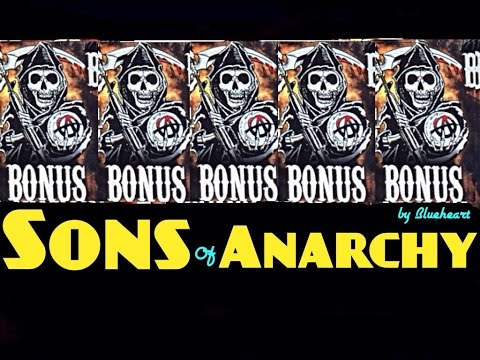 ** 5 BONUS SYMBOL** SONS OF ANARCHY slot machine Max bet HUGE WIN!