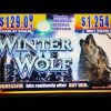 $12.50 MAX BET WINTER WOLF FREE SPIN BONUS – BIG WIN SLOT MACHINE JACKPOT