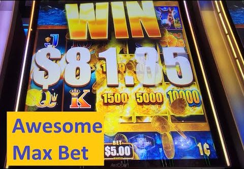 Huge Win! Max Bet on Wild Wild Nugget!! Aristocrat Game