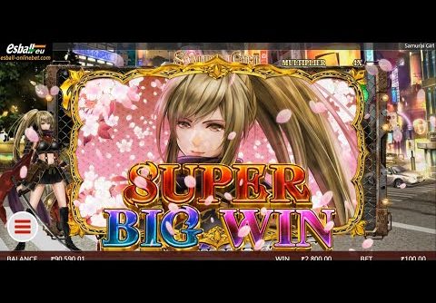 Samurai Girl Slot Machine Free Spins Bonus Super Big Win 28X