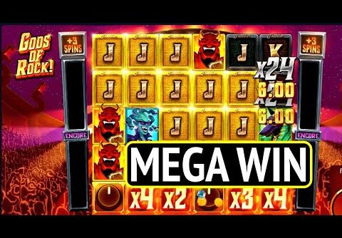 Gods Of Rock | MEGA WIN | Thunderkick Slot ($0.50 bet)