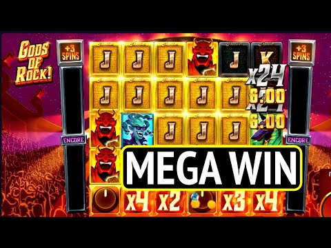 Gods Of Rock | MEGA WIN | Thunderkick Slot ($0.50 bet)