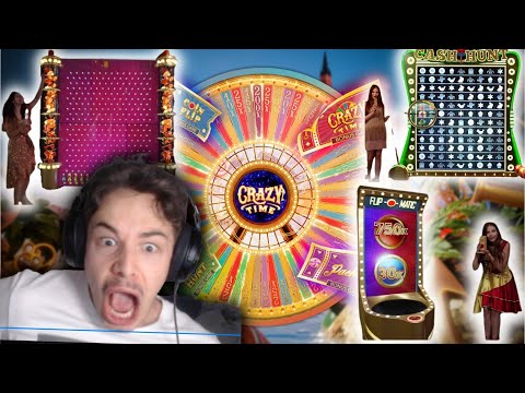 CRAZY TIME KEPT HITTING BONUSES ON BIG BETS! (BIG WINS ON CRAZYTIME)