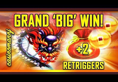 🐉GRAND ‘BIG’ WIN!🐉 +2 RETRIGGERS! 5 DRAGON GRAND SLOT! – (Casinomannj) – Slot Machine Bonus