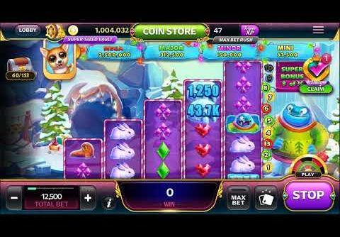 Caesars Slots Free Casino – Abominable Christmas 🎅🏼 – 1 Mega Win/3Mega Wins – 224750 Coins Lost 😡