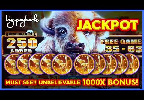 OVER 1000X JACKPOT!! Buffalo Chief Slot – ULTRA RARE 250 BUFFALO ADDED!!