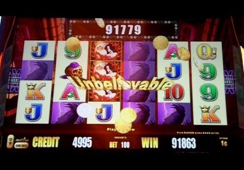 Aristocrat Technologies – Wicked Winnings III Slot RAVENS Line Hit ~HUGE WIN~