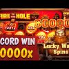 FIRE IN THE HOLE xBOMB RECORD WIN 60000x – €60000 ON THE BALANCE!