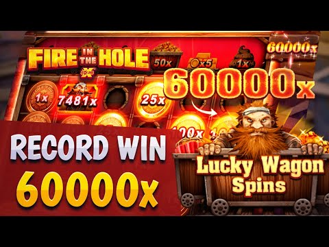 FIRE IN THE HOLE xBOMB RECORD WIN 60000x – €60000 ON THE BALANCE!
