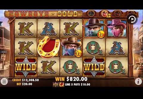 Really?! Mega Win $1600 in Cowboys gold slot! Casino online real money in Canada