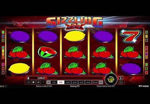 GERÇEK SLOT MAKİNASI! SIZZLING 777 MEGA WIN SUPER WIN DAĞITIYOR! #CASINO #CASINOHAN #SIZZLING777