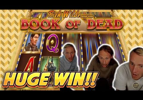 HUGE WIN! BOOK OF DEAD BIG WIN –  Casino Slots from Casinodaddy LIVE STREAM