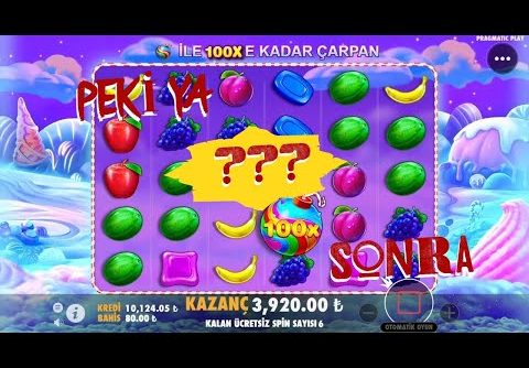 SWEET BONANZA | 100X GELDİ OLANLAR OLDU ! | #Slot #Casino #Pragmaticplay #Bigwin #Sweetbonanza #100X