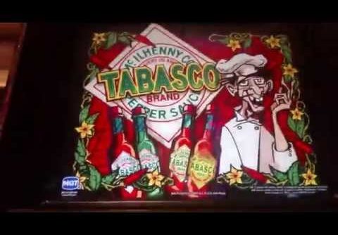 Big Win! Tabasco slot machine bonus round at Mount Airy casino