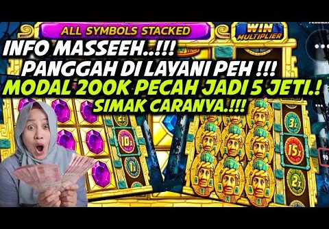 SLOT GACOR HARI INI || TRIK DAN POLA MODAL RECEH DI AZTEC GEMS || PRAGMATIC PLAY