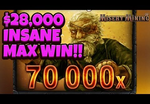 HUGE MAX WIN on NEW “MISERY MINING” SLOT – Brand New No Limit!!