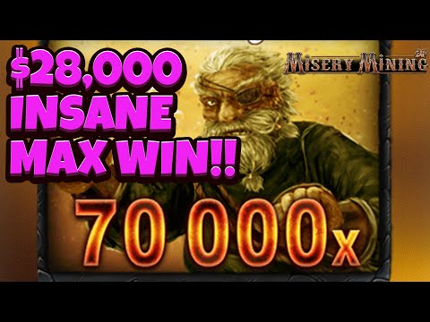 HUGE MAX WIN on NEW “MISERY MINING” SLOT – Brand New No Limit!!