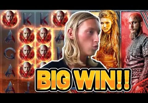 BIG WIN!!! VIKINGS BIG WIN – €5 bet on Casino slot from NetEnt on live stream