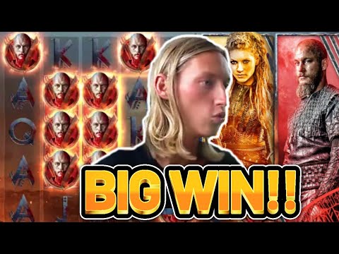 BIG WIN!!! VIKINGS BIG WIN – €5 bet on Casino slot from NetEnt on live stream