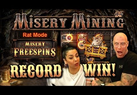 MASSIVE BIG WIN ON NEW MISERY MINING SLOT 😱 (RECORD WIN)