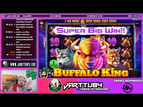 Bonus!! Super Big Win From Buffalo King!!