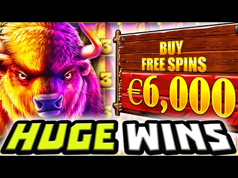 BUFFALO KING MEGAWAYS 🔥 SLOT EPIC €6.000 BONUS BUYS 😱 AND BIG WINS OMG‼️