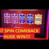 LAST SPIN COMEBACK!!! HUGE WIN!!! DANCING DRUMS SLOT!!! POKIES!!!