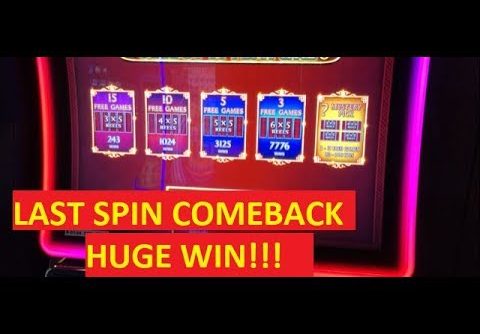 LAST SPIN COMEBACK!!! HUGE WIN!!! DANCING DRUMS SLOT!!! POKIES!!!