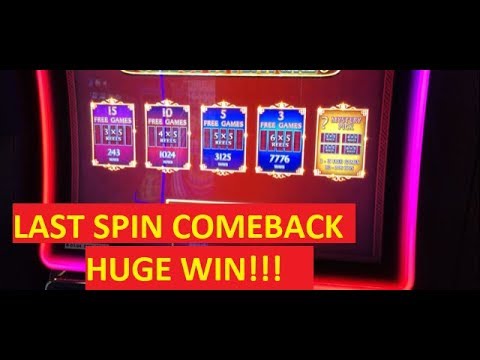 LAST SPIN COMEBACK!!! HUGE WIN!!! DANCING DRUMS SLOT!!! POKIES!!!