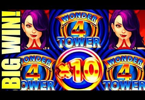 X10 WICKED WINNINGS RAVEN HIT! BIG WIN! WONDER 4 TOWER Slot Machine (Aristocrat Gaming)