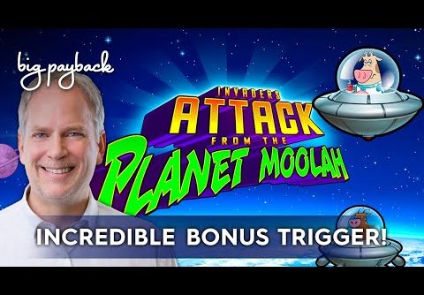 Invaders Attack from the Planet Moolah Slot – BIG WIN BONUS!