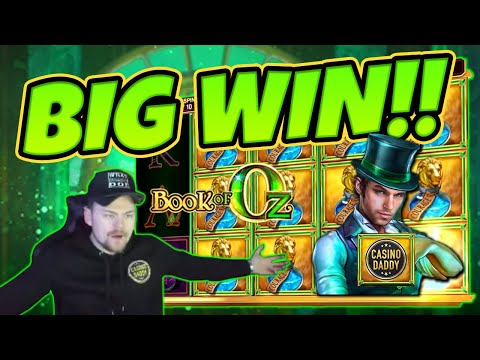 Huge Win! Book Of Oz BIG WIN – Epic Win on Online slots from CasinoDaddy LIVE Stream